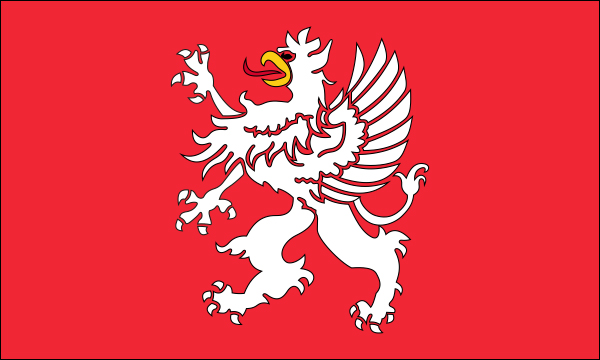 flaga szlachta Gryf tarcza