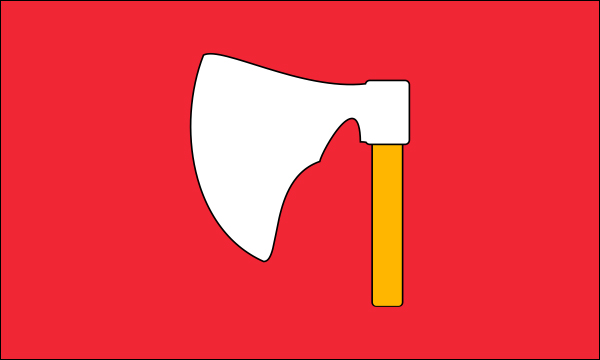 flaga szlachta Topór tarcza